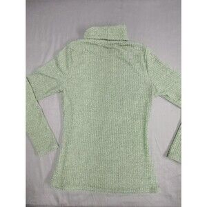 Thick Soft Ribbed Turtleneck Sweater in Emerald Green